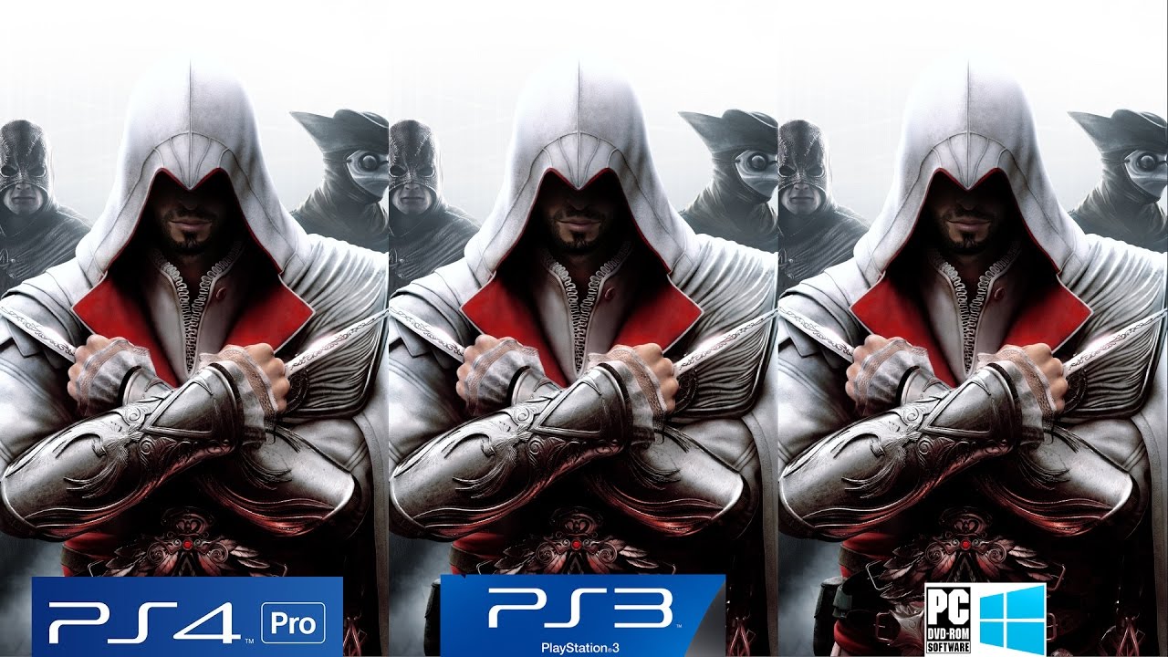 Assassin#039;s Creed Ezio Collection PS4 Pro vs PS3 vs PC