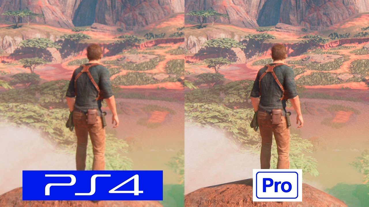 مقایسه گرافیکی Uncharted 4 در کنسول PS4 و PS4 PRO