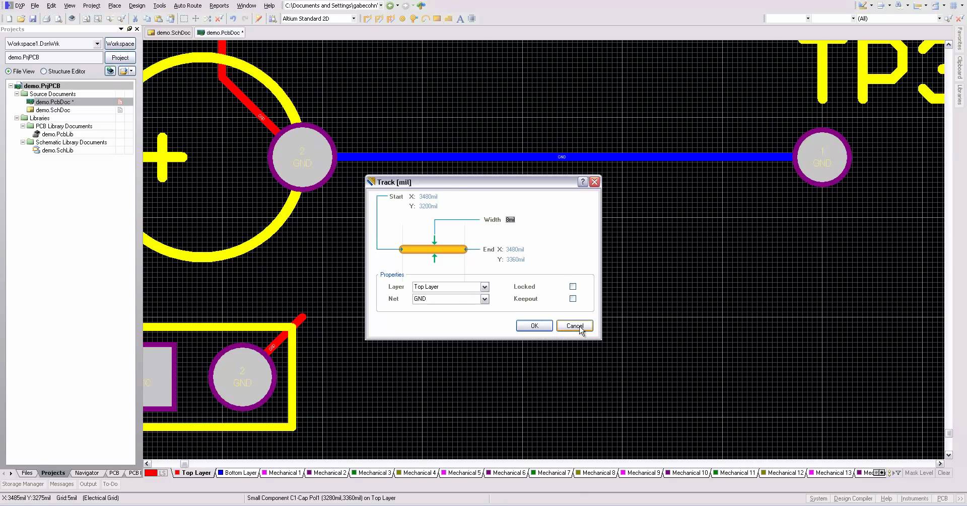 Routing (Part 1) Circuit Diagram
