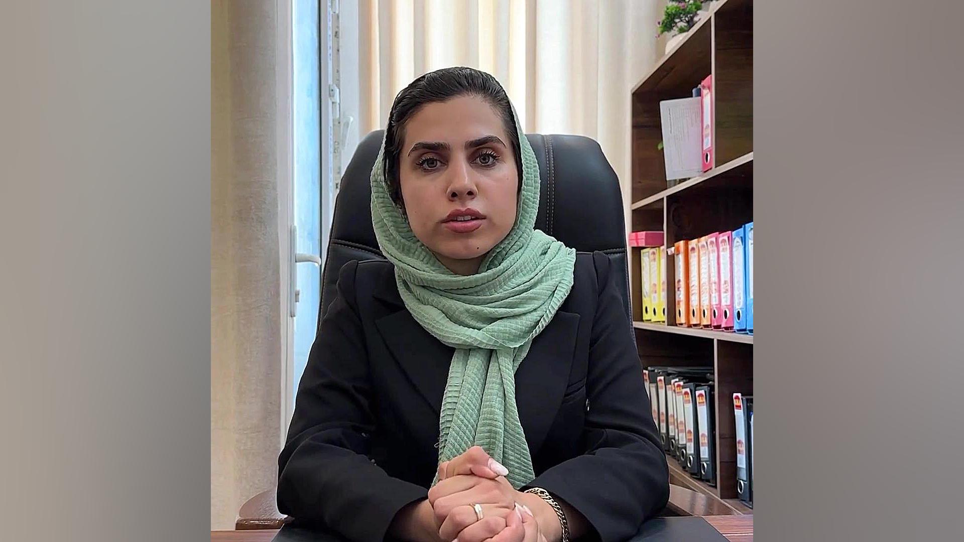 ریزش نمای ساختمان وکیل پایه یک دادگستری فاطمه قربانی