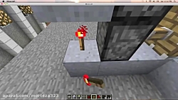 Minecraft How to Build an Automatic Sliding Glass Door Tutorial
