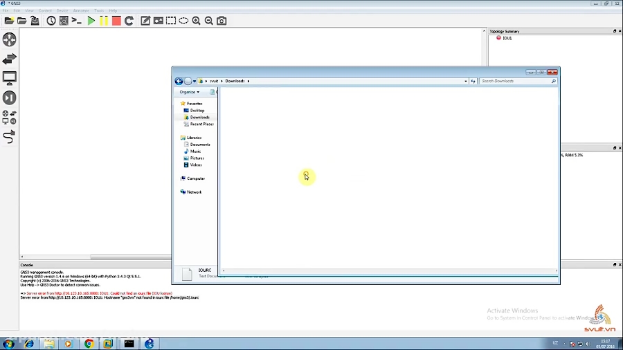 gns3 license section not found in iourc file gns3 license section not found in iourc file