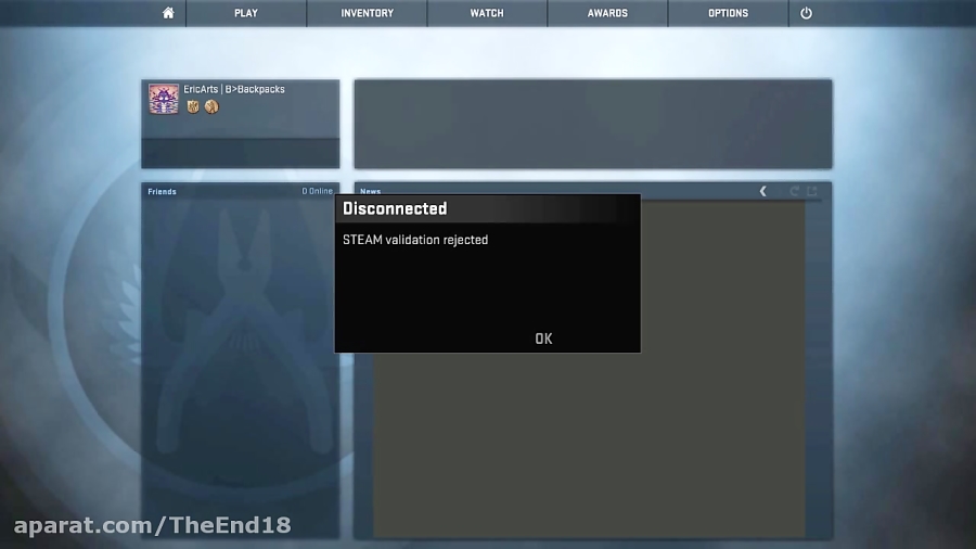Steam validation rejected как исправить cs go