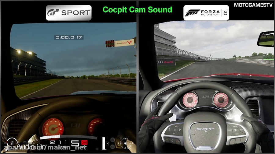 مقایسه صداگذاری GT Sport Vs Forza 6