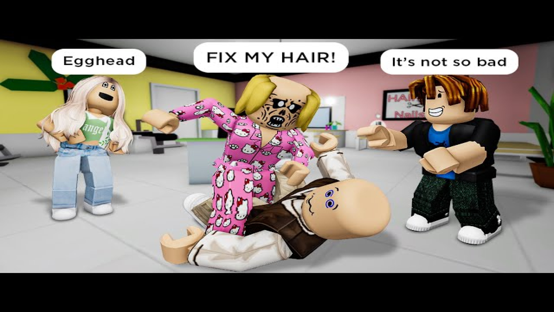 مدل موی بد.لحظات خنده دار در بروک هاون روبلاکس.BAD HAIRCUT (BELLA BROOK HAVEN) زمان500ثانیه