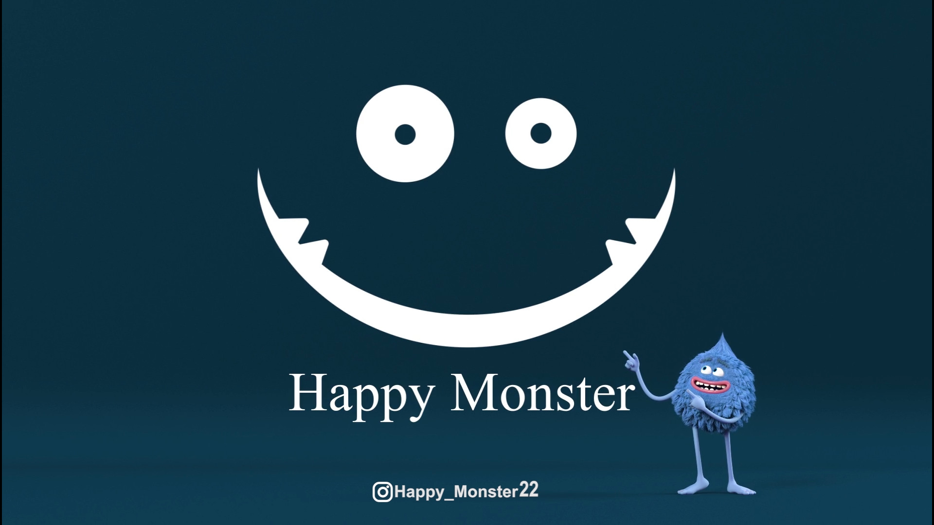 طراحی لوگو ، تیزر تبلیغاتی، انیمیشن / ویدیوی معرفی هیولای شاد Happy Monster زمان31ثانیه