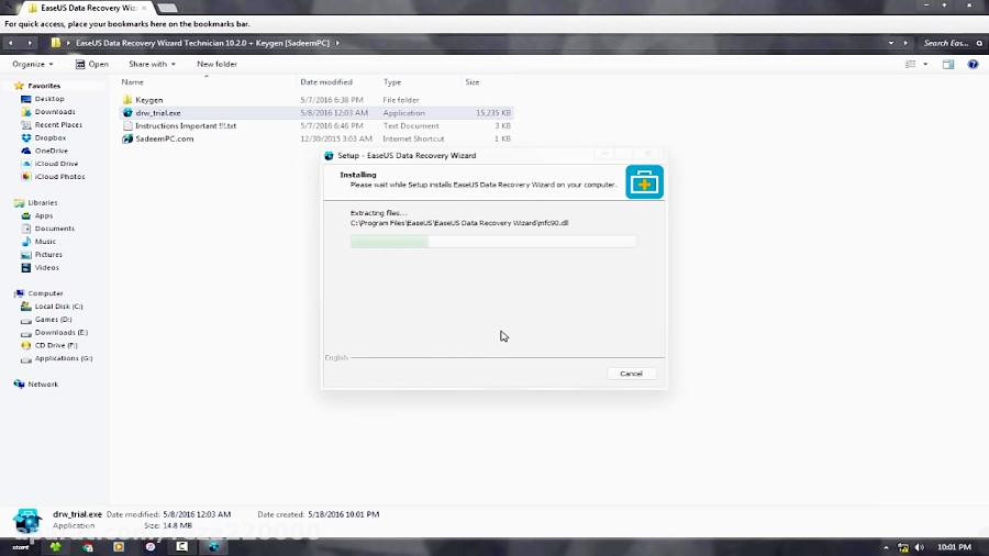 easeus data recovery wizard free edition 5.5.1 serial