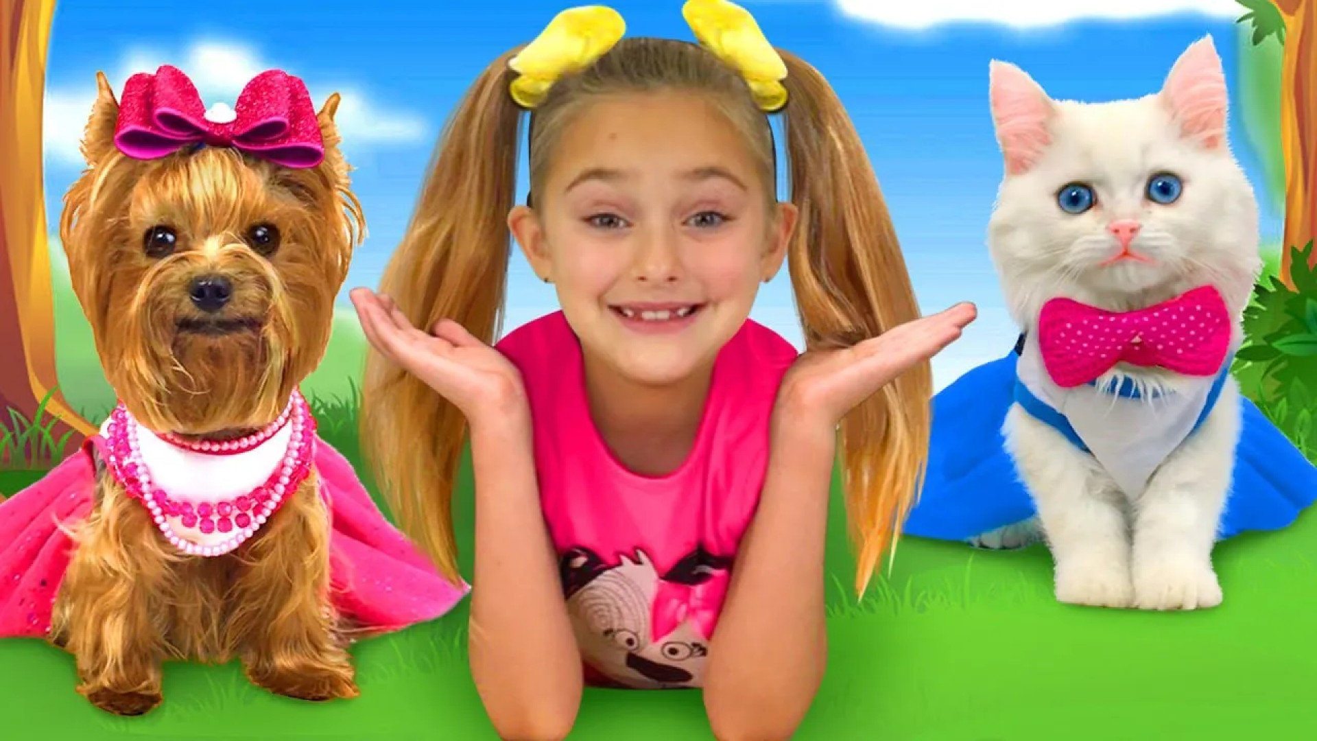 Sasha and Max found a Kitten Puppy and starts pet beauty contest تزریق ژل