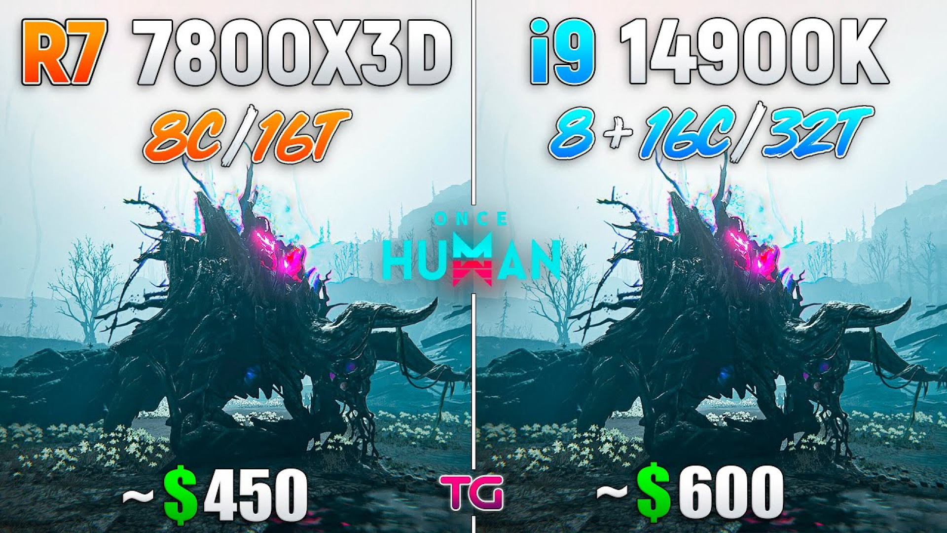 تست گیمینگ Ryzen 7 7800X3D vs Core i9 14900 شکر پنیر
