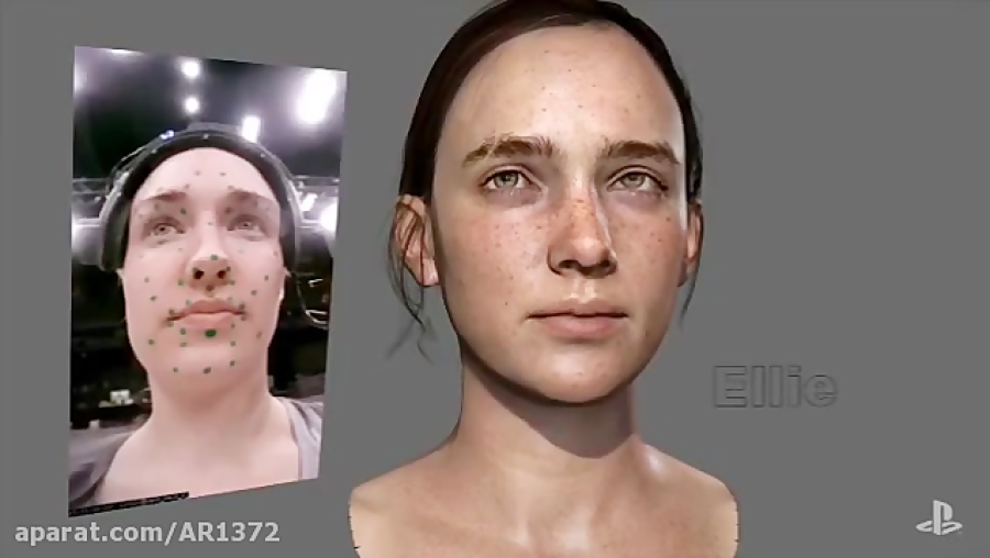 The Last of US II _ چهره سازی شخصیت Ellie در بازی PS4.