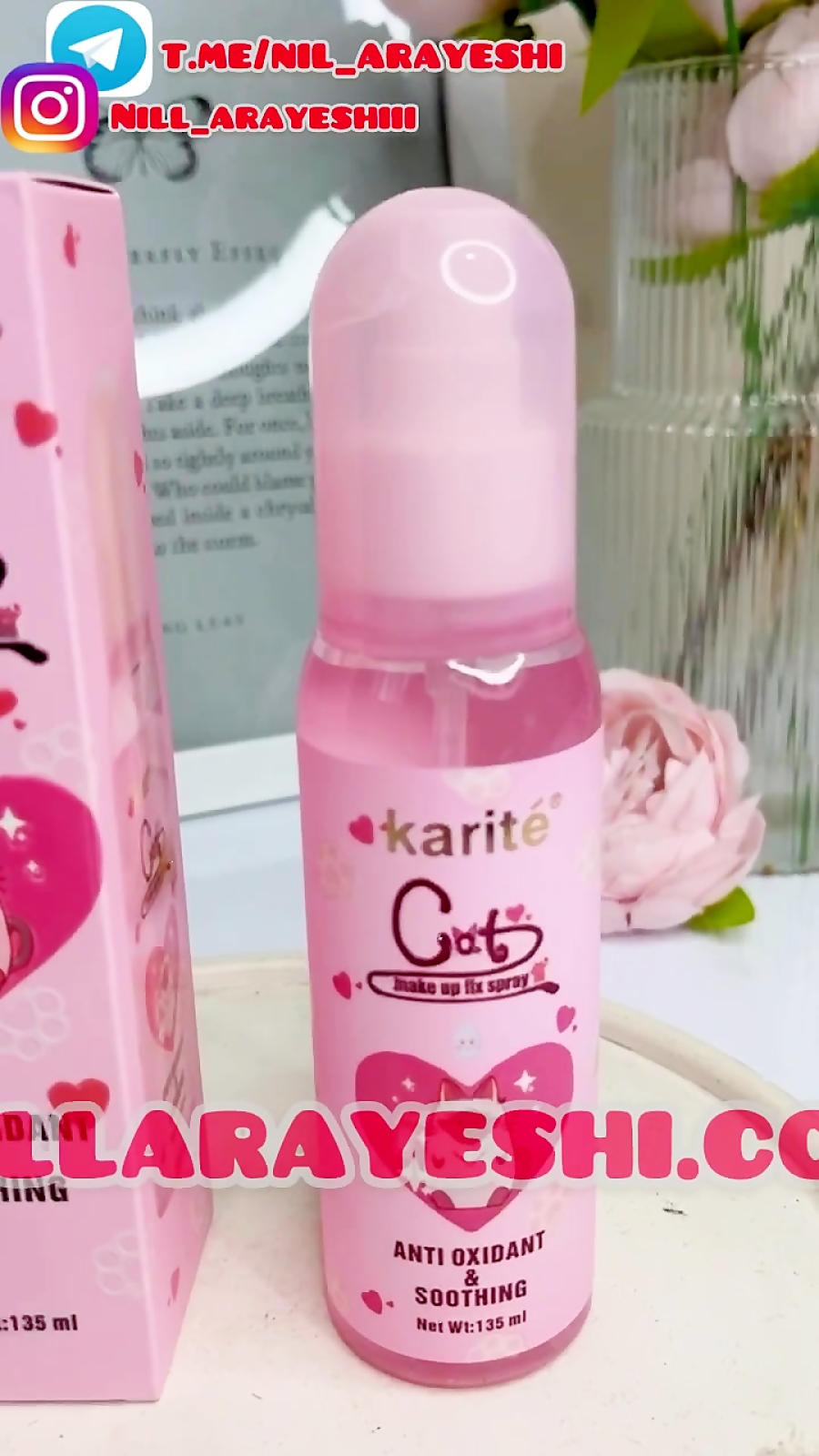 اسپری فیکس طرح گربه کاریته 135 میل کد 2263 | نیل آرایشی