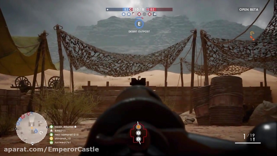 بازی چند نفره آنلاین Battlefield1-ضد تانک