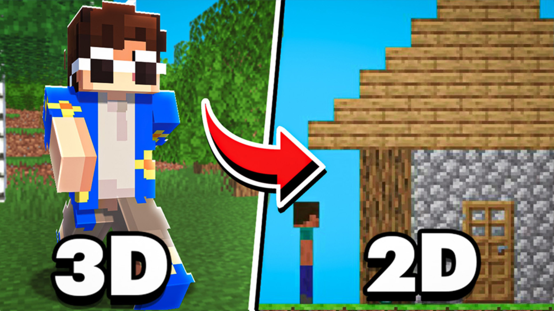 ماینکرفت اما دنیا دو بعدی هست!! ماینکرفت ماین کرافت ماین کرفت Minecraft یوتیوبر کله‌پوک