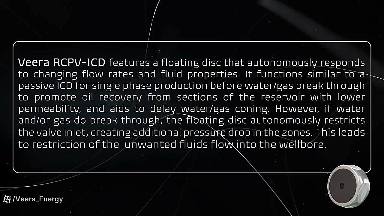 Veera Energy's RCP Valve based ICD اردک بلوتوثی
