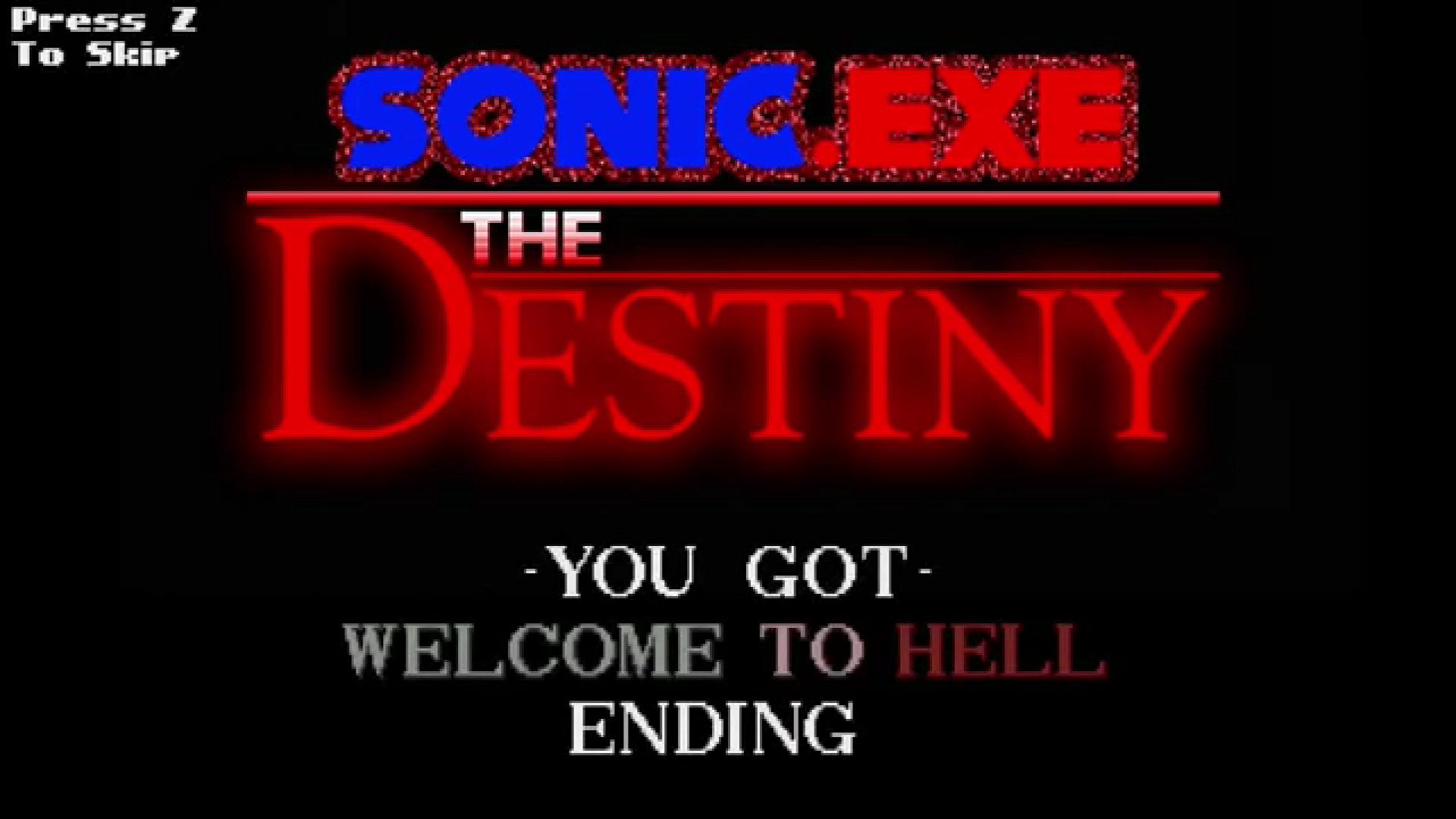 Sonic.exe The Destiny: Welcome To Hell Ending (Knuckles and Robotnik DUO) زمان2206ثانیه