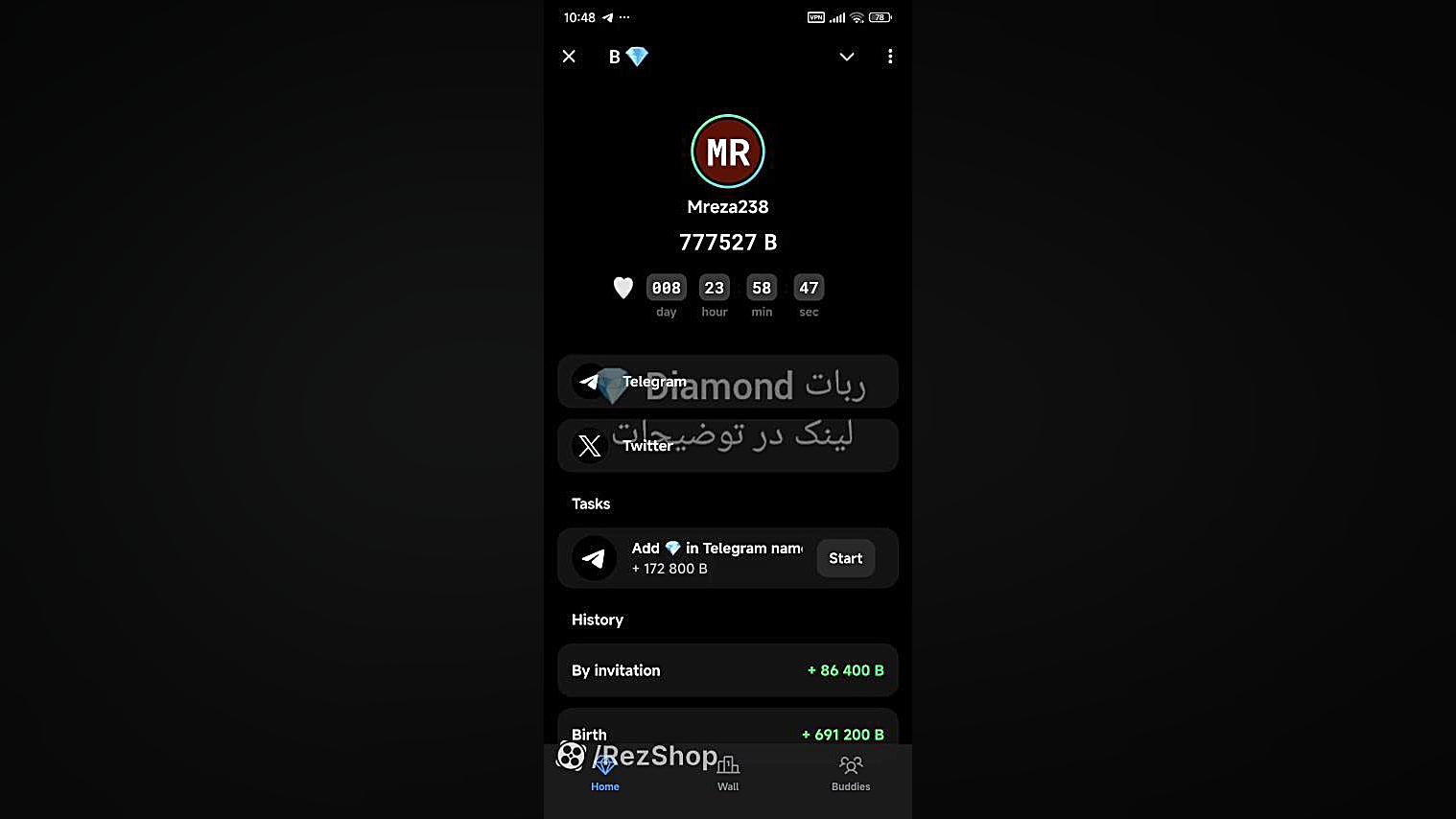 ربات , تلگرامی , Diamond , حمایت , نات , کوین , لینک , ورود , ؛
https: , b_usersbot , join?startapp=ref-t4Jz4hP9hkQ8TpWwUf5giE