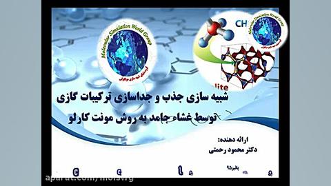 شبیه سازی جذب و جداسازی ترکیبات گازی با روش مونت کارلو Super Resolution Microscopy