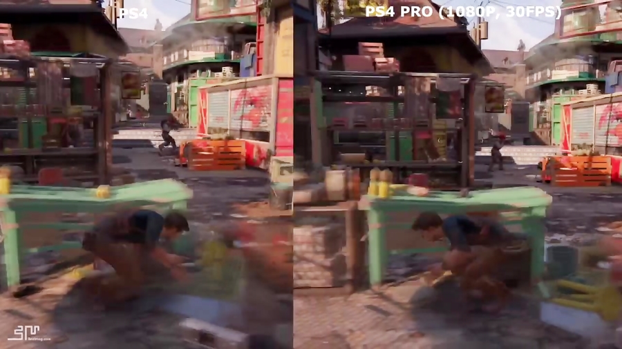 مقایسه ی Uncharted 4 بین PS4 Pro و PS4 عادی