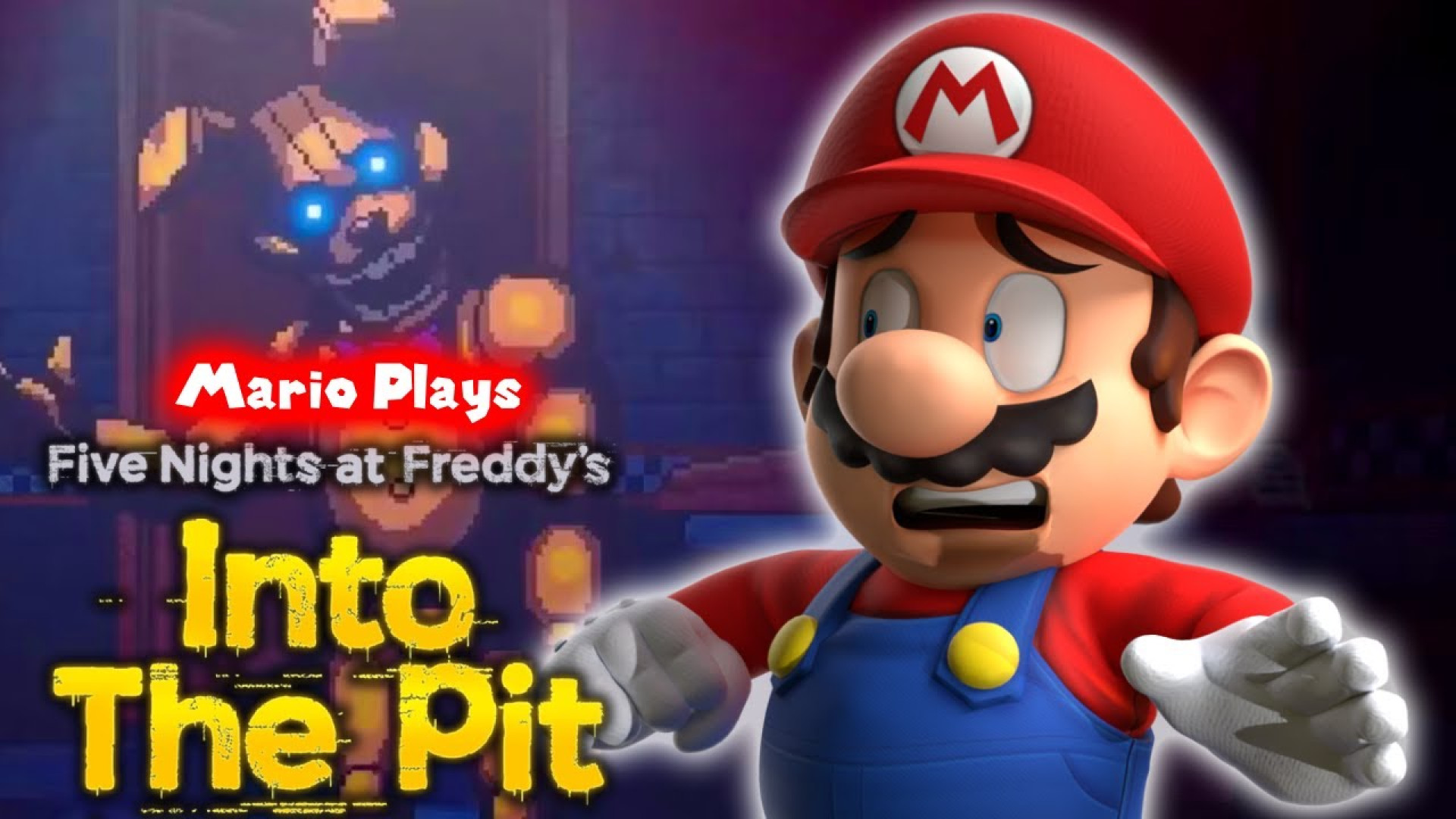 انیمیشن کمدی ماریو » چالش فناف FNAF INTO THE PIT جیرجیرک جراحی لثه
