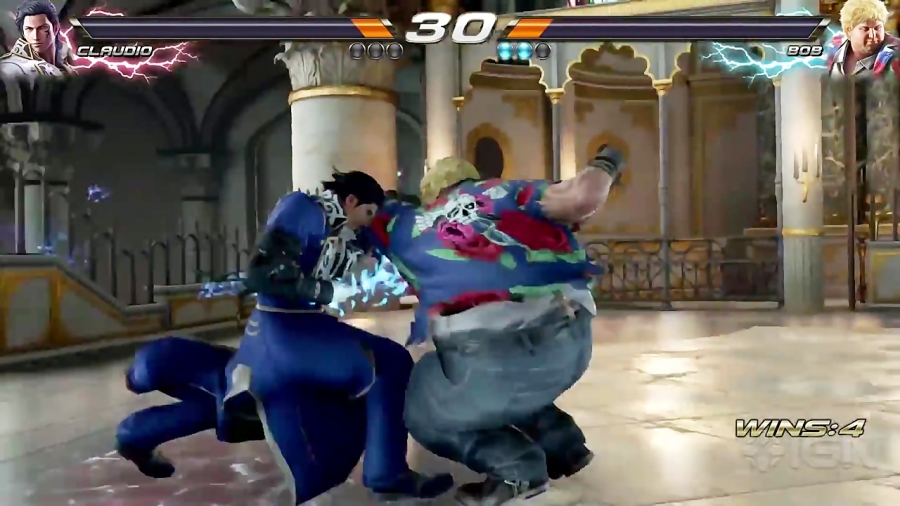 ویدئویی از مبارزه Bob و Claudio در Tekken 7