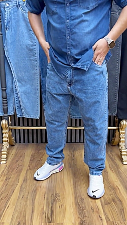 شلوار جین بگ استایل سایزبزرگ4030