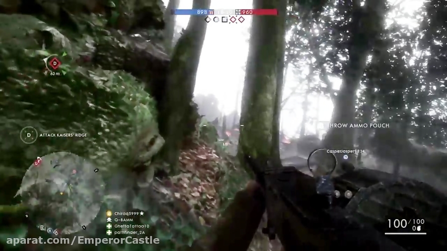 گیم پلی مسلسل MG15 در مولتی پلیر Battlefield 1