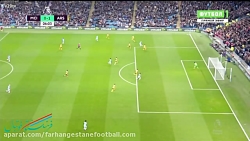 خلاصه بازی منچسترسیتی 2-1 آرسن...