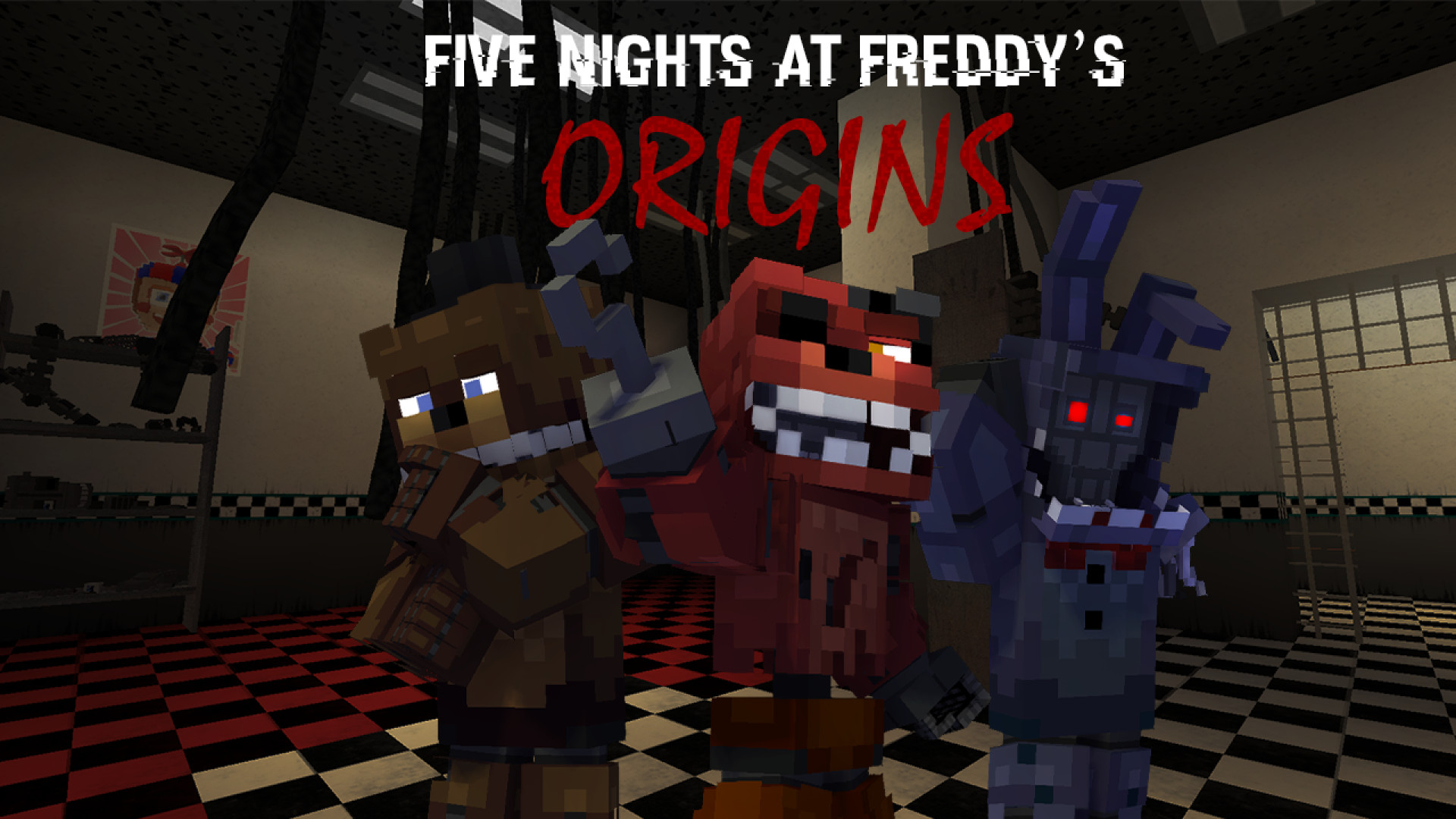 سریال ماینکرفت فناف اوریجینز فصل 1 قسمت 1 - بیداری | Minecraft FNAF Origins دریک