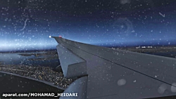 فرودگاه جان اف کندی زیر پای بوئینگ 777