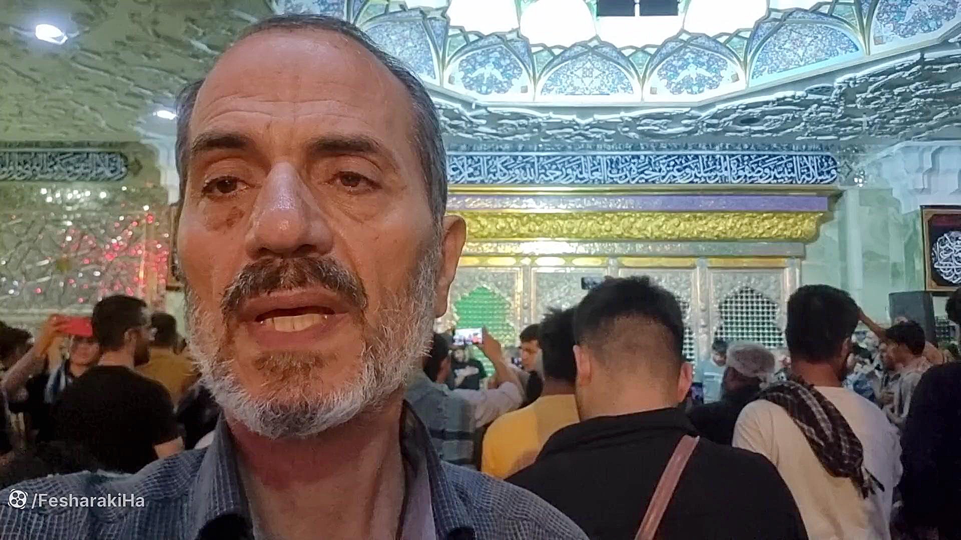 عزاداری برادران افغانی در حرم سامرا در ایام اربعین حسینی