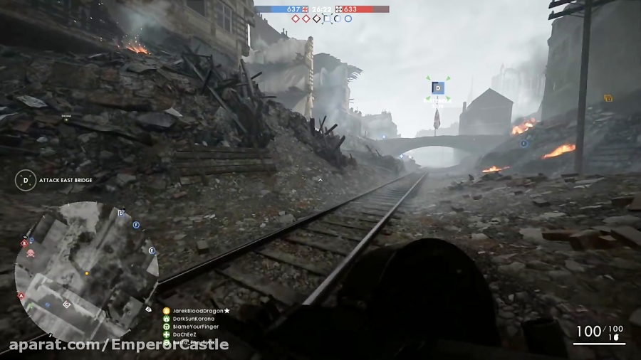 مولتی پلیر Battlefield 1 با مسلسل MG15