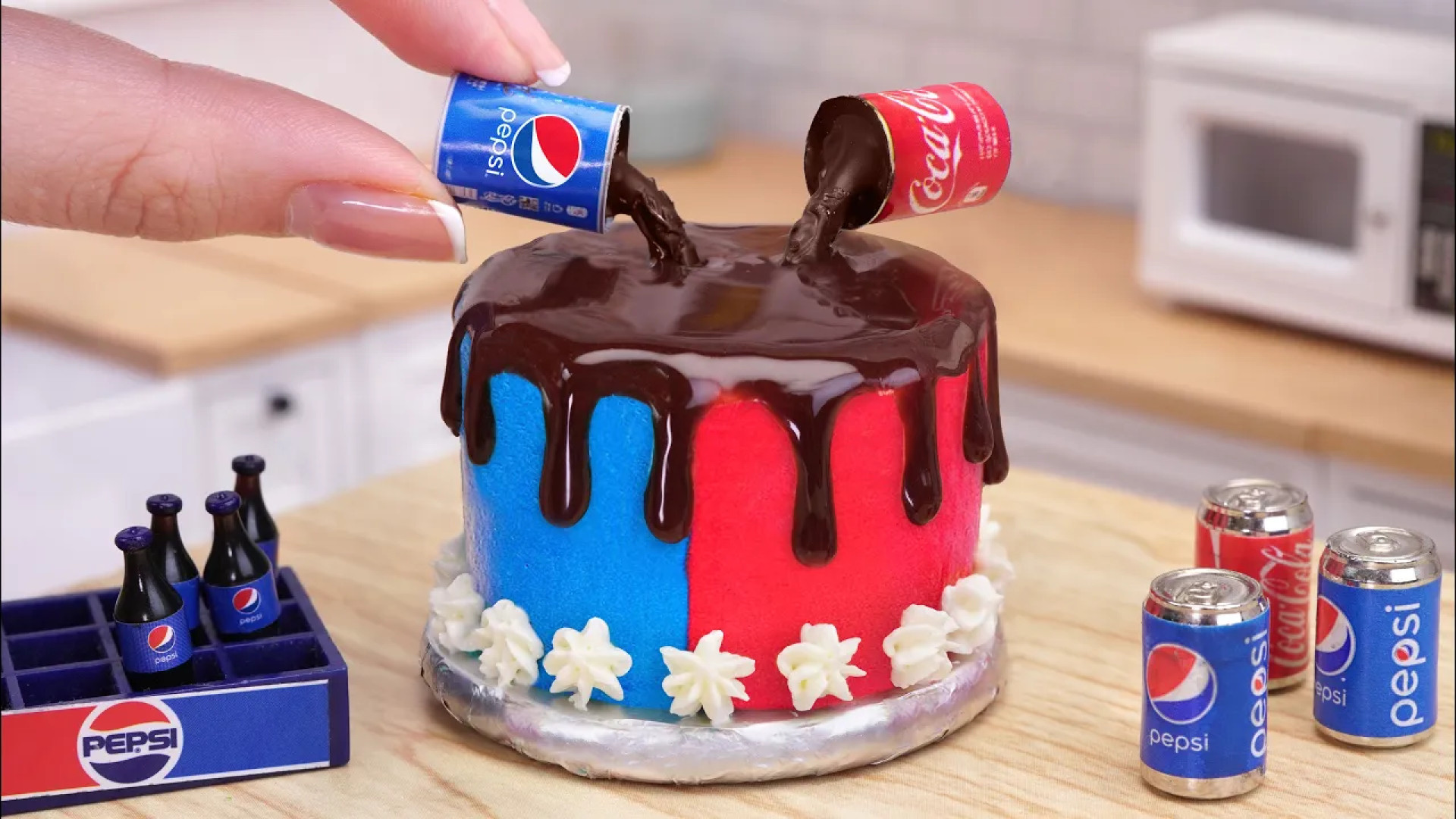 Satisfying Miniature Cola Pepsi Cake Decorating Ideas | Creative Cake Decorati