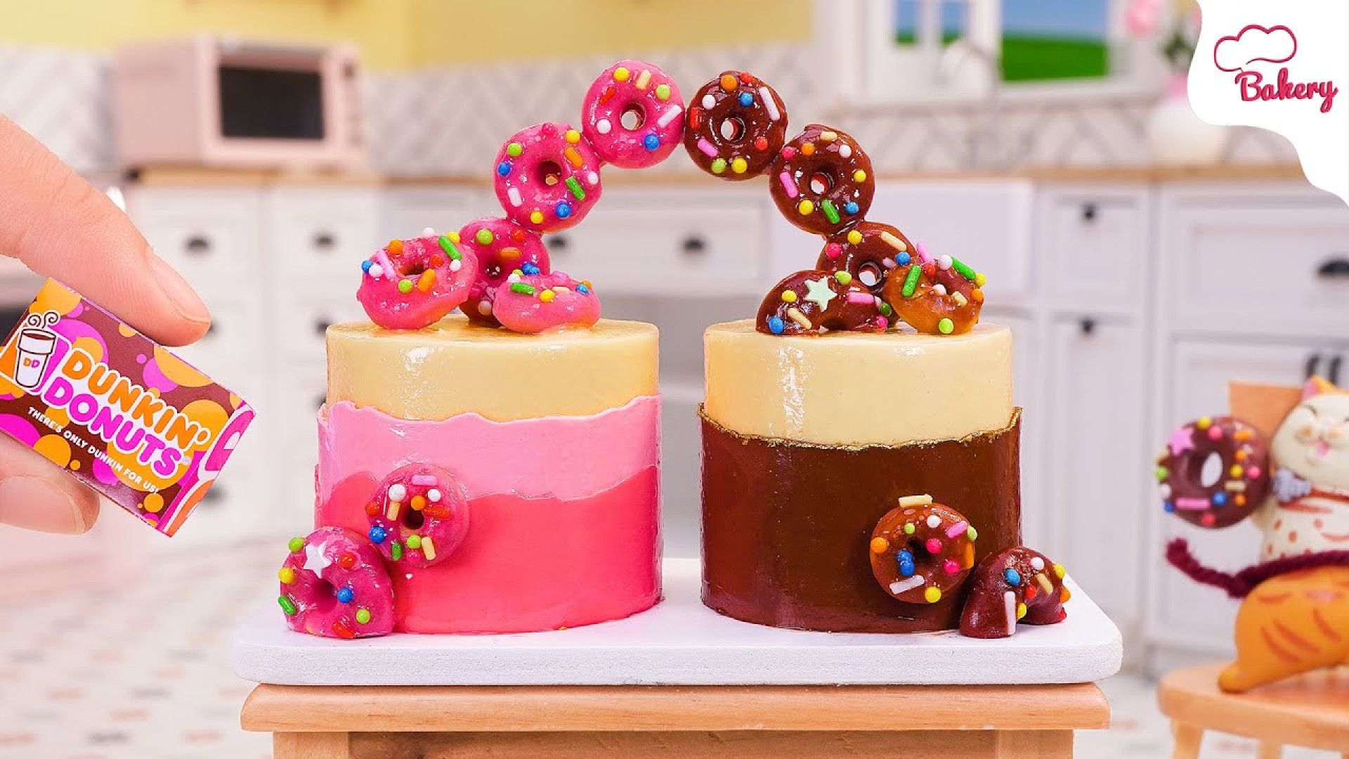 Mini Cake  How to Make a Twin Donut Cake Tutorial