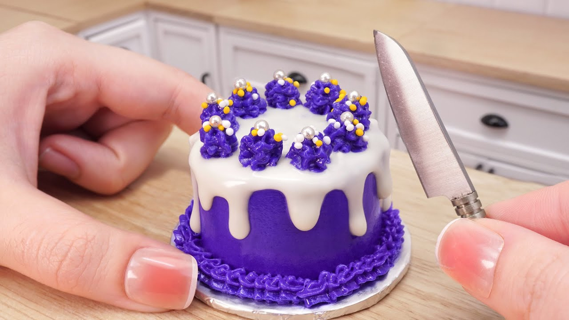 Amazing Miniature Purple Chocolate Cake Idea | Best of Cake Decorating by Mini