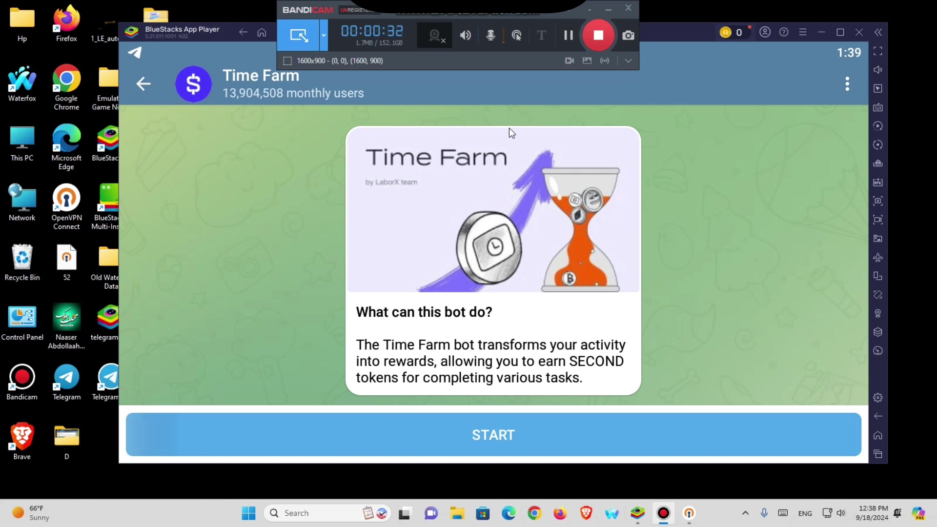 آموزش ربات تلگرام بازی تایم فارم Time Farm