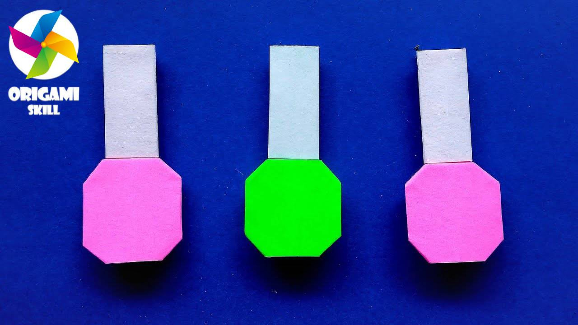 لاک کاغذی کاردستی ، لاک اوریگامی ، Origami Nail Polish ، Paper Nail Polish زمان126ثانیه