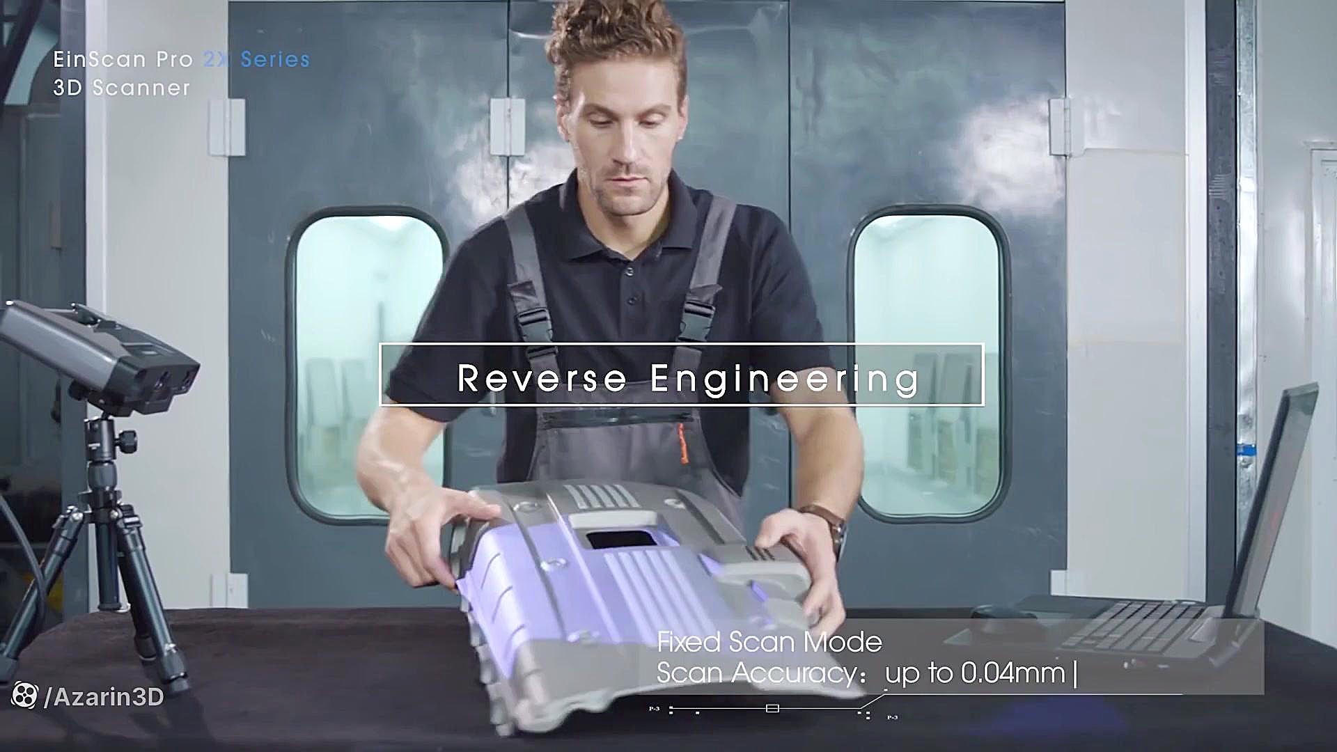 معرفی و بررسی اسکنر سه بعدی پرتابل Shining3D EinScan Pro 2X V2 ادل