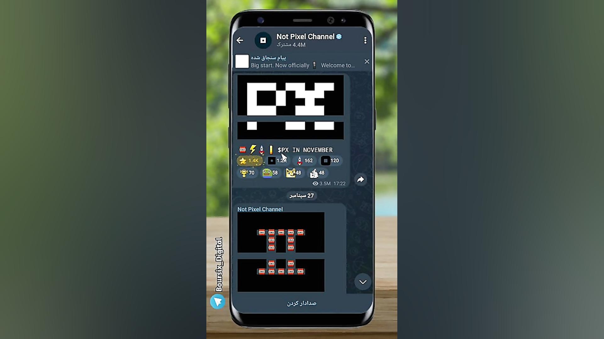 زمان , لیستینگ , نات , پیکسل️و , سه , توکن , پروژه , Nol , pixel , پیکسل , کوین , 10000تا , 30000000میلیون , رفقای , عزیزم , سلام , عصرتون , بخیر
میدونستید , روش , وجود , داره , میتونید , تو , روزانه , استخراج , کنید
امروز , ویدیو , رو , آموزش , دادم , اگه , نکاتی , گفتم , برید , بدست , میارید
و , اثبات , کردم
این , طول , روز , بیشترین , میگیره , دقیقس , اونم , لول , MAX , برسید
ابن , اینه , بتونید , بیارید , لیستینگ
امیدوارم