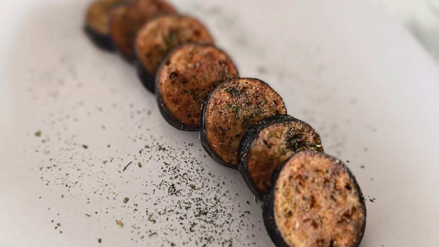 طرز تهیه بادمجان ترد