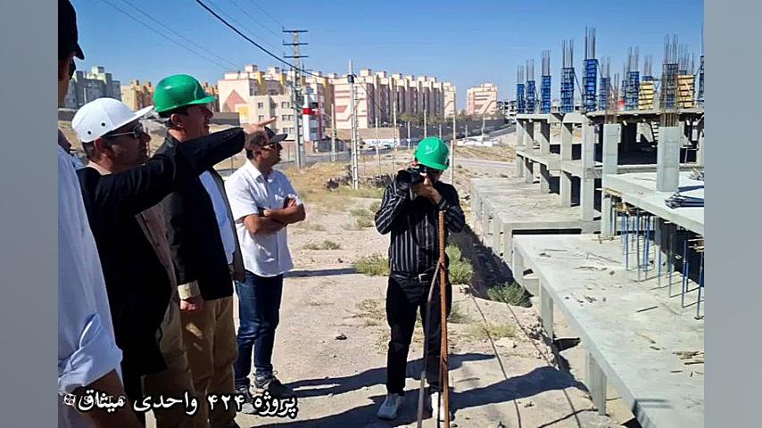 بازدید مدیرعامل شرکت عمران شهر جدید سهند از ۴ پروژه نهضت ملی مسکن منافذ باز پوست
