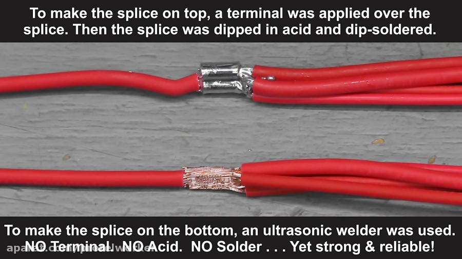 How A Wiring Harness Splice Is Ultrasonically Welded 