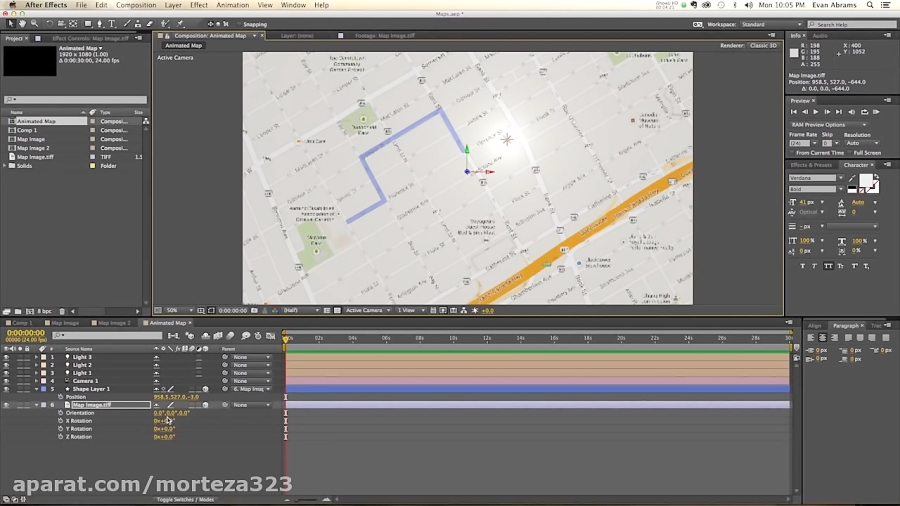 After Effects Tutorial: Animated Map