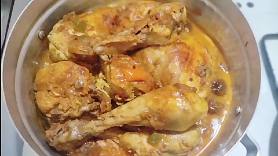 طرز پخت مرغ مجلسی بسیار خوش عطر وخوش طعم(chicken feed)