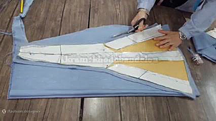 طریقه برش و دوخت دامن ترک دهم طراحی دوخت دهم خیاطی لباس شب و عروس خدابنده لو PEFR
