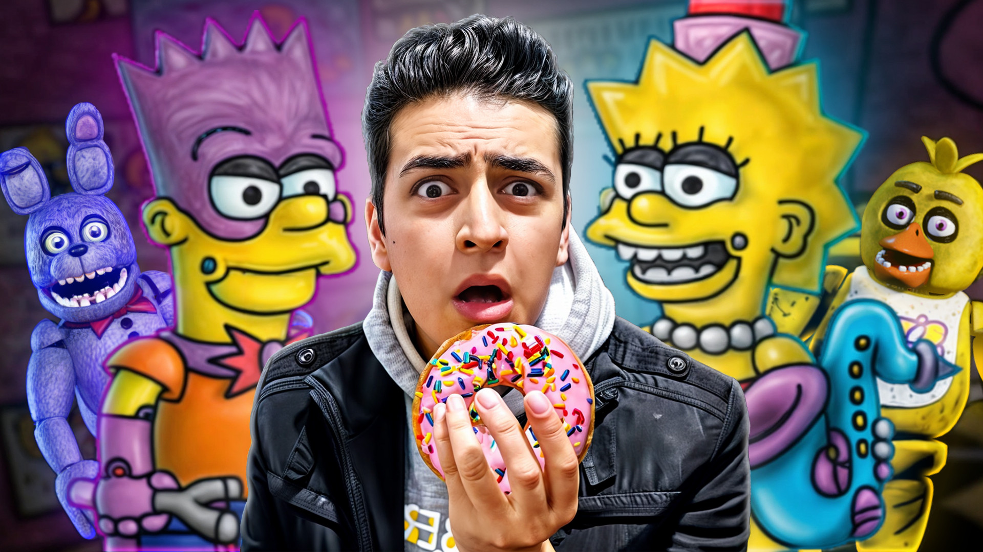 سیمپسون ها در فناف ؟! | funtime at homer (سرگرمی با هومر) فناف | fnaf پاکسازی پوست
