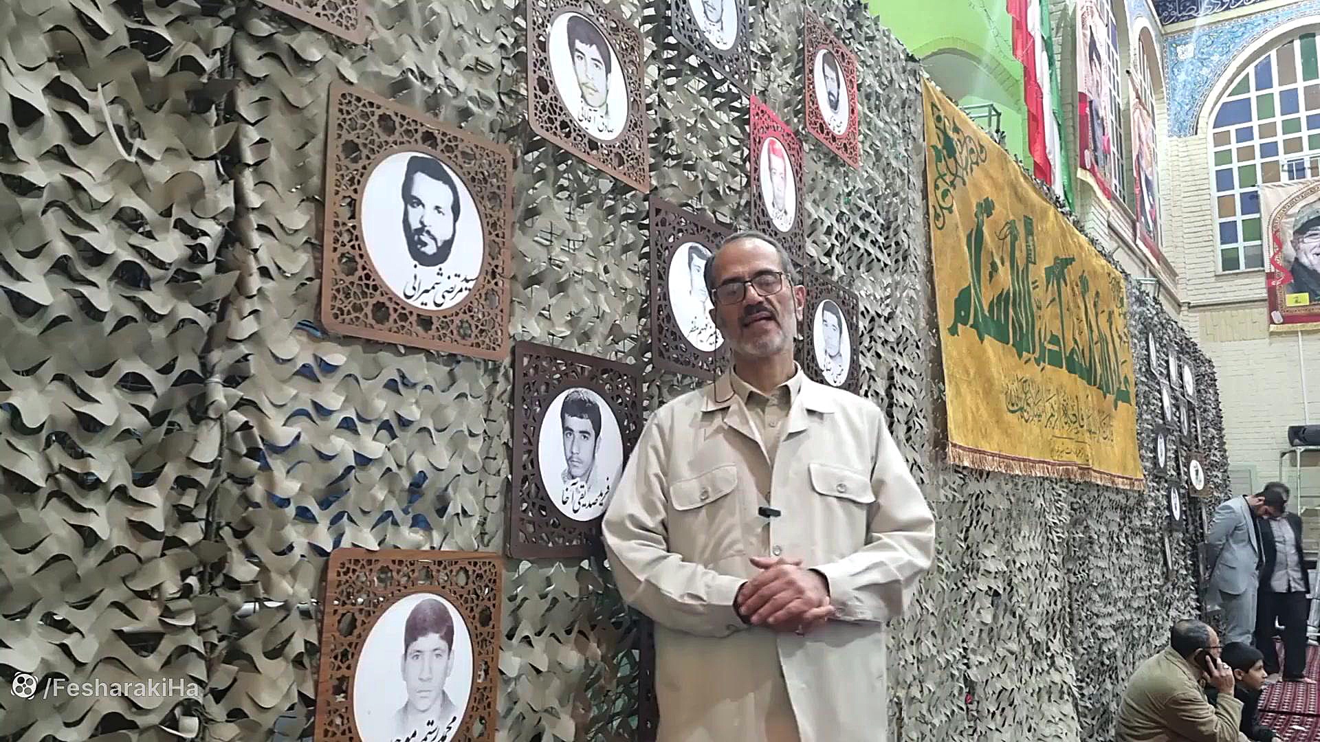 مهیا سازی فضای یادواره جوان مومن انقلابی توسط بسیجیان