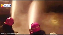 آتش سوزی در مخازن گاز در مشهد