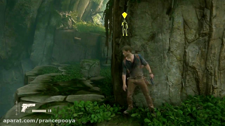 گیم پلی بازی Uncharted 4 در PS4 ( خودم )