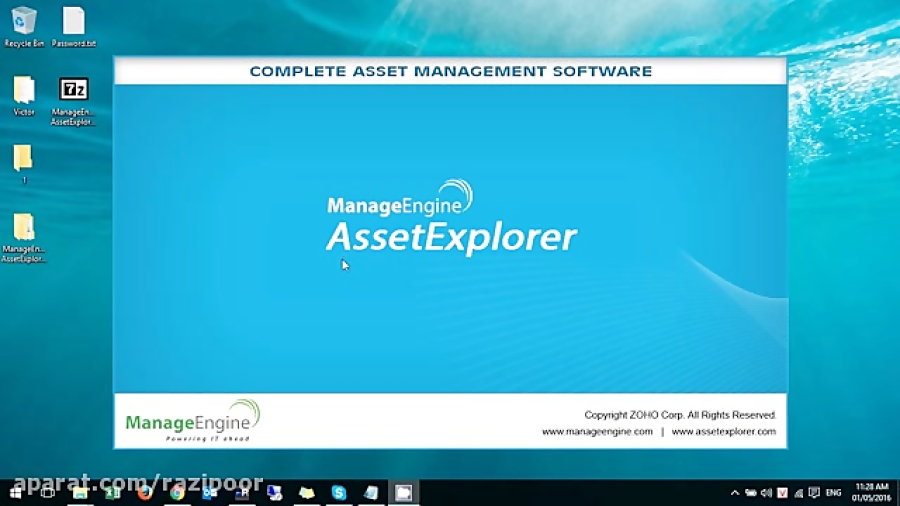 نصب ManageEngine asset explore
