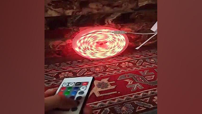 ریسه ال ای دی تک سبد مدل deco56 سایز 5 متری - فیلم ارسالی خریدار میکروالکترود آرایه‌ای
